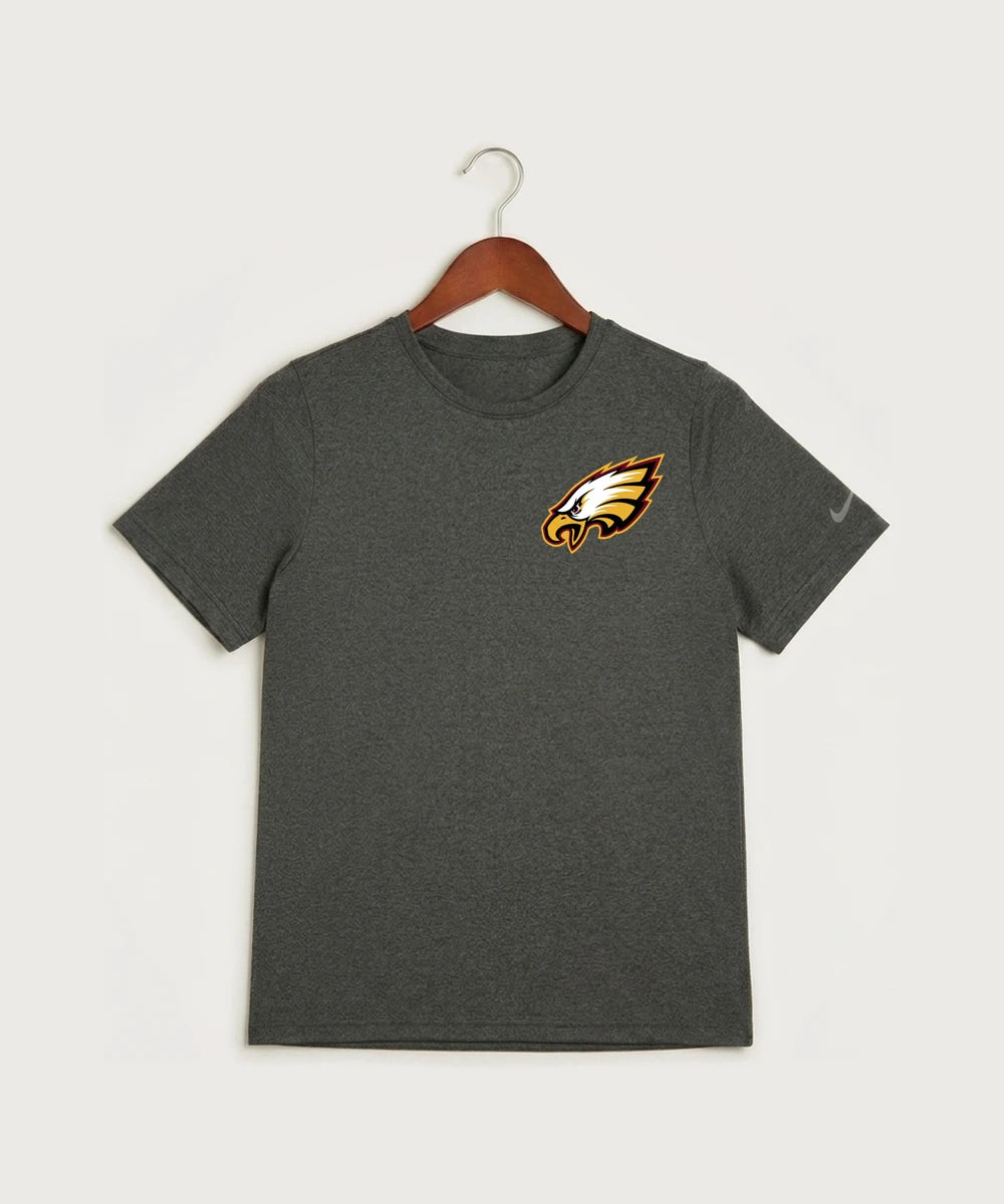 Dover-Eyota High School Football (Boys) - Dark Smoke Heather Nike Youth Swoosh Sleeve rLegend Tee NKDX8787
