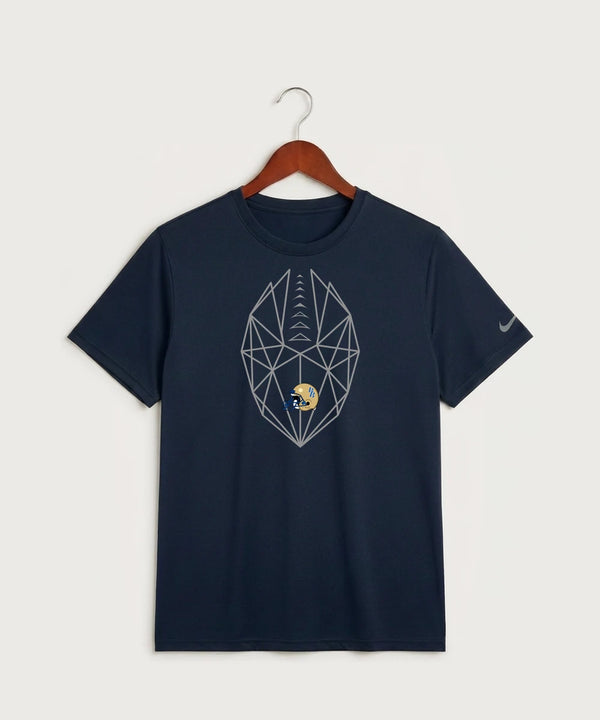 Braham Area High School Football (Boys) - College Navy Nike Swoosh Sleeve rLegend Tee NKDX8730