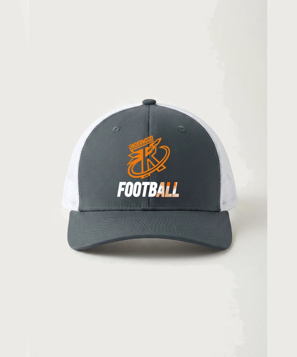Underwood High School Football (Boys) - Iron Grey/ White Sport-Tek Club Trucker Cap STC46