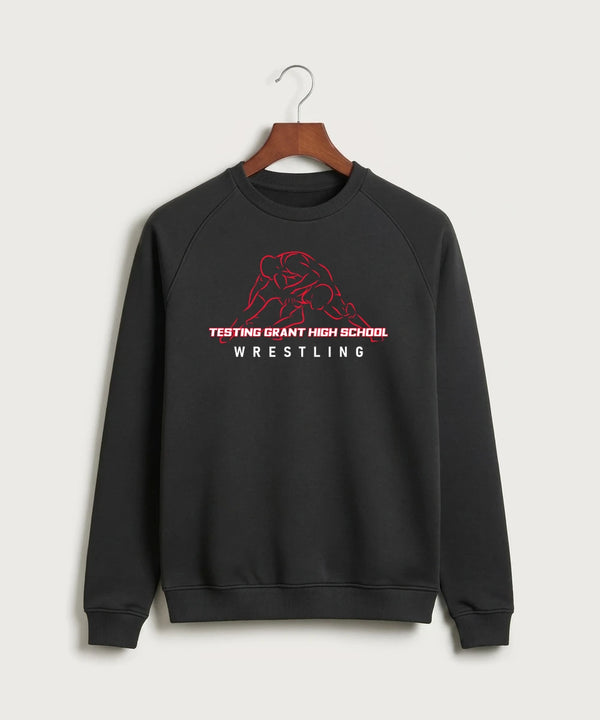 GF E2E Test 01 Wrestling - Black Crewneck