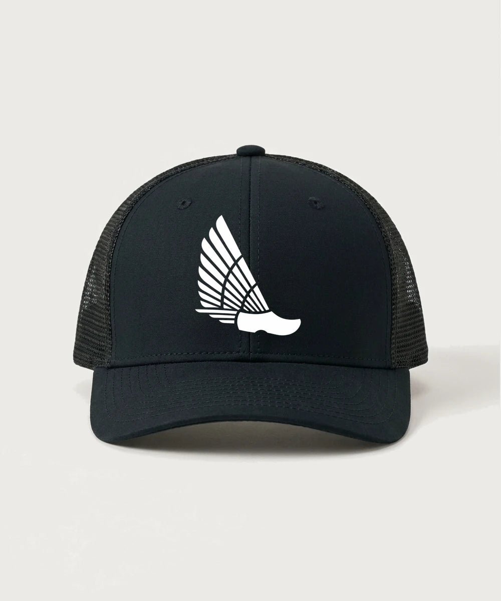 Edgerton High School Band Team Store - Black/ Black Sport-Tek Club Trucker Cap STC46