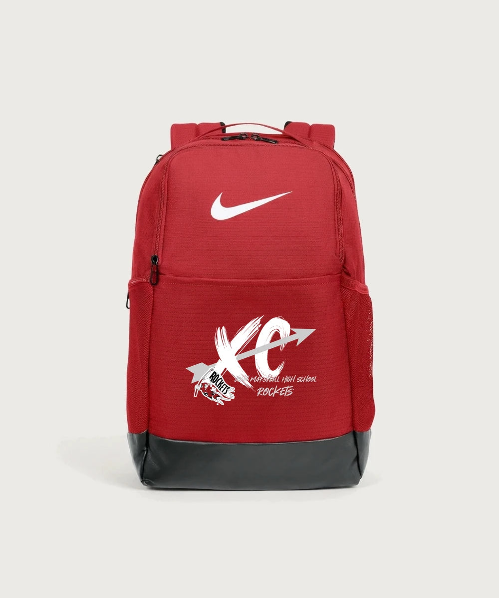 John Marshall High School Cross Country (Coed) - University Red Nike Brasilia Medium Backpack NKDH7709