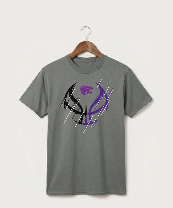 Axtell High School Basketball (Girls) Team Store - Medium Grey Port & Co Core Cotton Tee. PC54