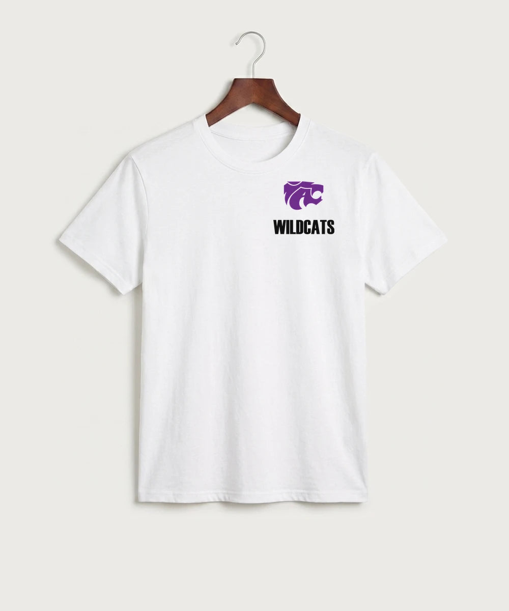 Axtell High School Basketball (Girls) Team Store - White Port & Co Core Cotton Tee. PC54