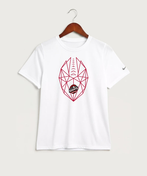 Mesabi East High School Football (Boys) - White Nike Youth Swoosh Sleeve rLegend Tee NKDX8787