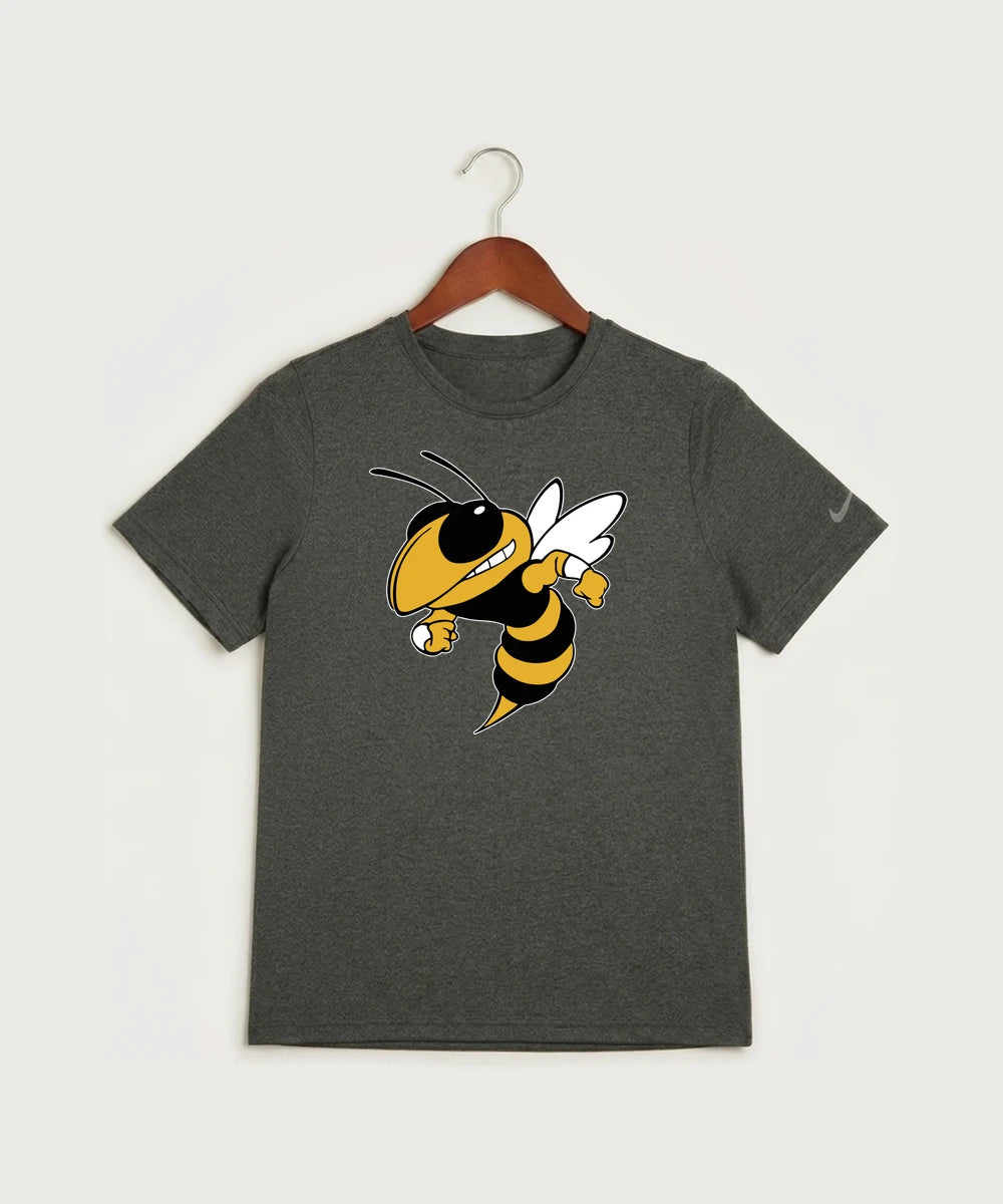 Perham High School Football (Boys) - Dark Smoke Heather Nike Youth Swoosh Sleeve rLegend Tee NKDX8787