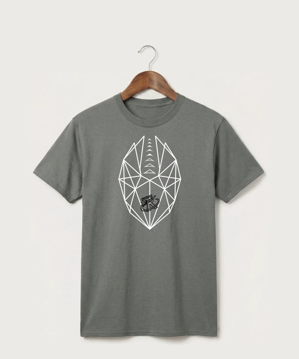 Underwood High School Football (Boys) - Medium Grey Port & Co Core Cotton Tee. PC54