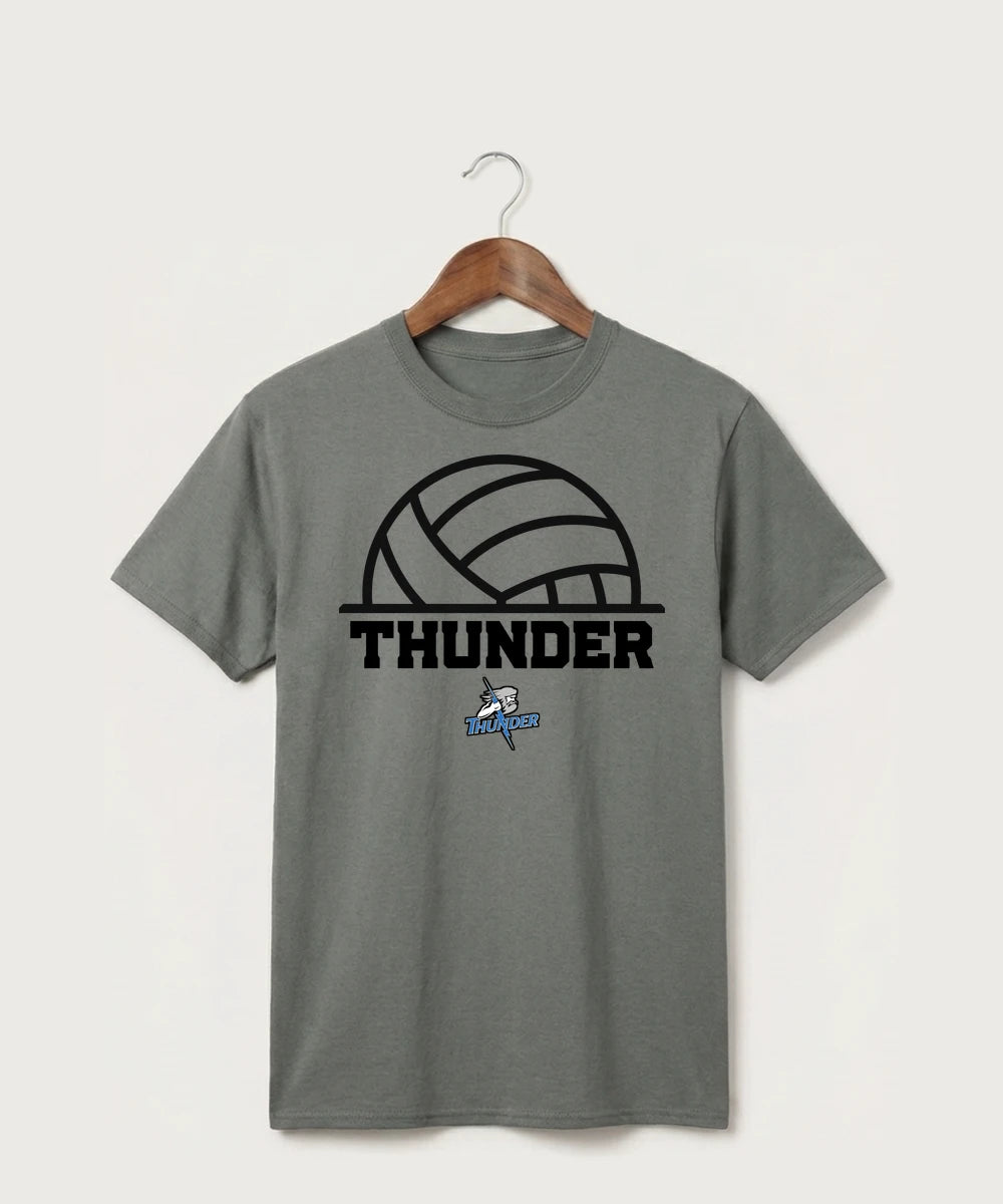 Long Prairie Grey Eagle High School Volleyball (Girls) - Medium Grey Port & Co Core Cotton Tee. PC54