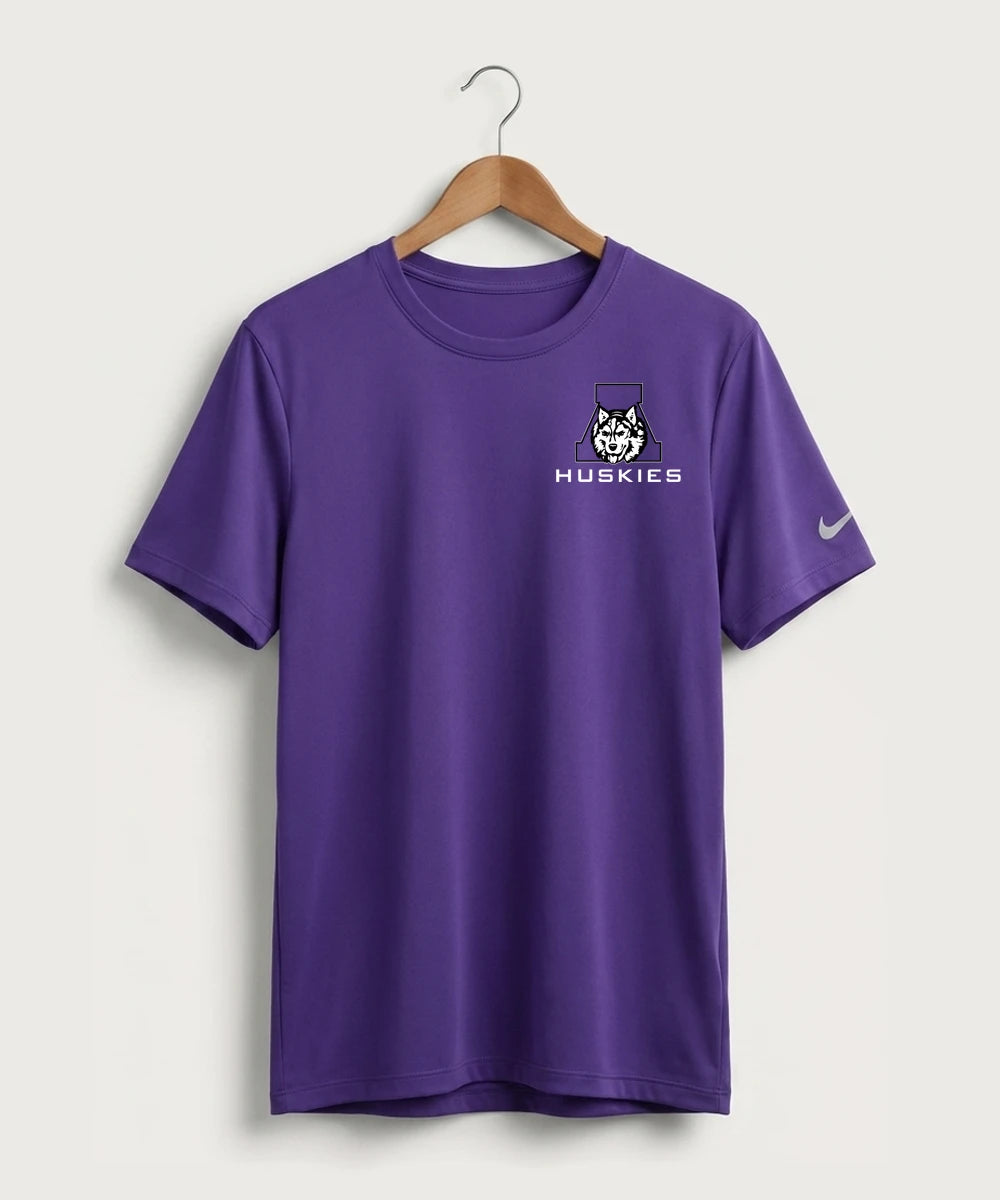 Albany High School Volleyball (Girls) - Court Purple Nike Swoosh Sleeve rLegend Tee NKDX8730