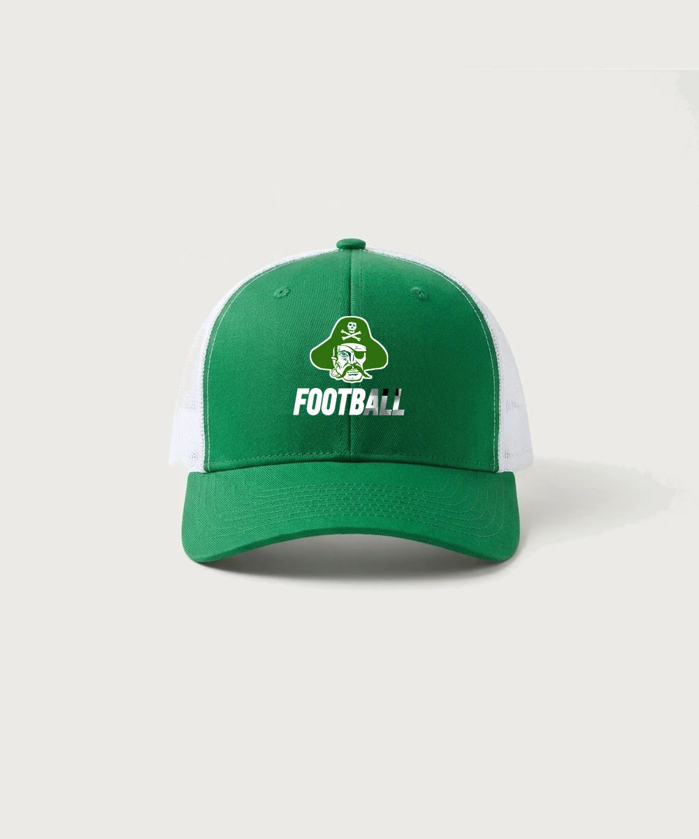 Verndale High School Football (Boys) - True Kelly Green/ White Sport-Tek Club Trucker Cap STC46