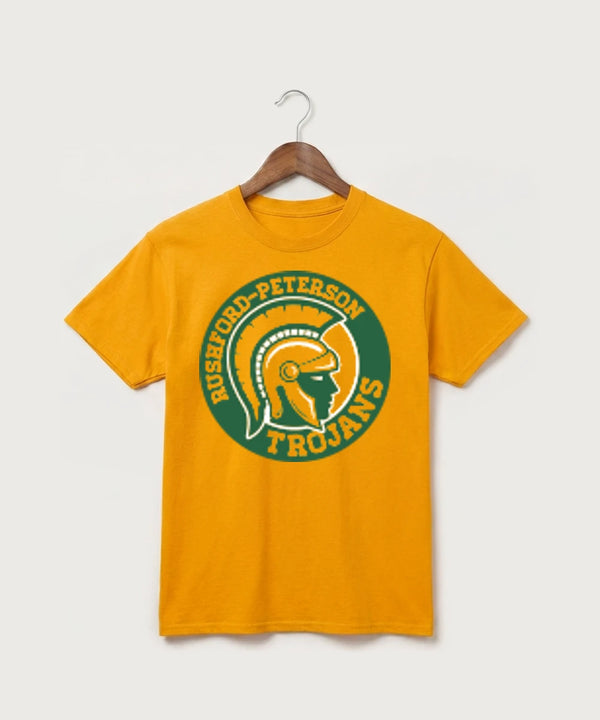 Rushford Peterson High School Football (Boys) - Gold Port & Co Core Cotton Tee. PC54