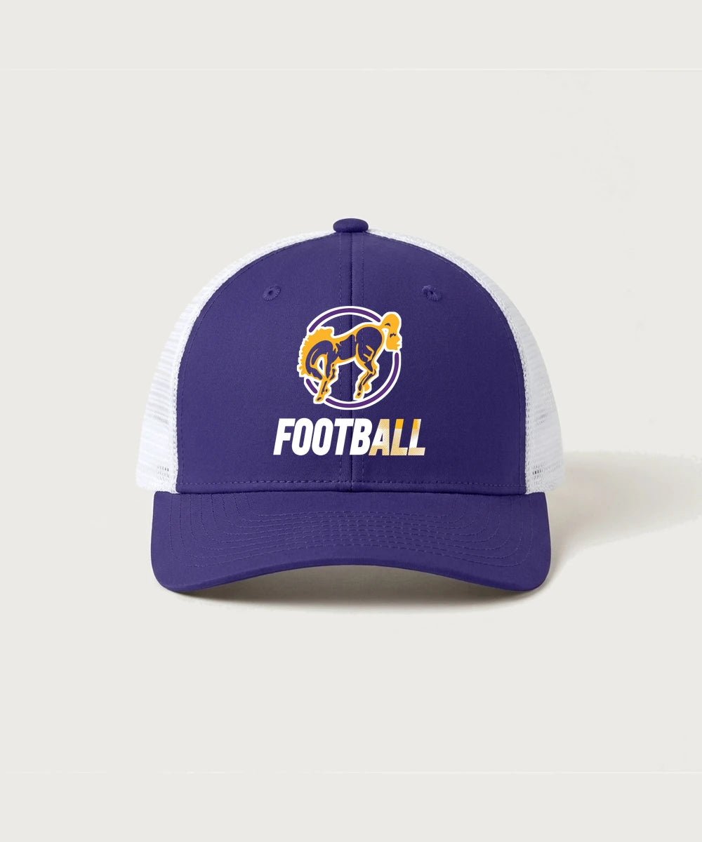 International Falls High School Football (Boys) - Purple/ White Sport-Tek Club Trucker Cap STC46