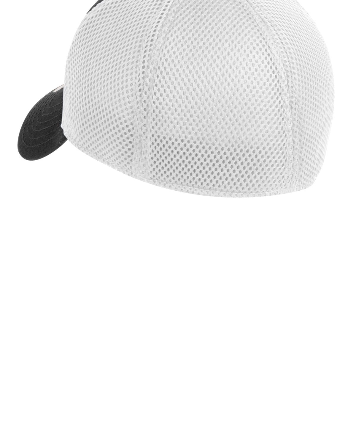 Ashwaubenon High School Football (Boys) - Black/ White New Era - Stretch Mesh Cap. NE1020 (back)