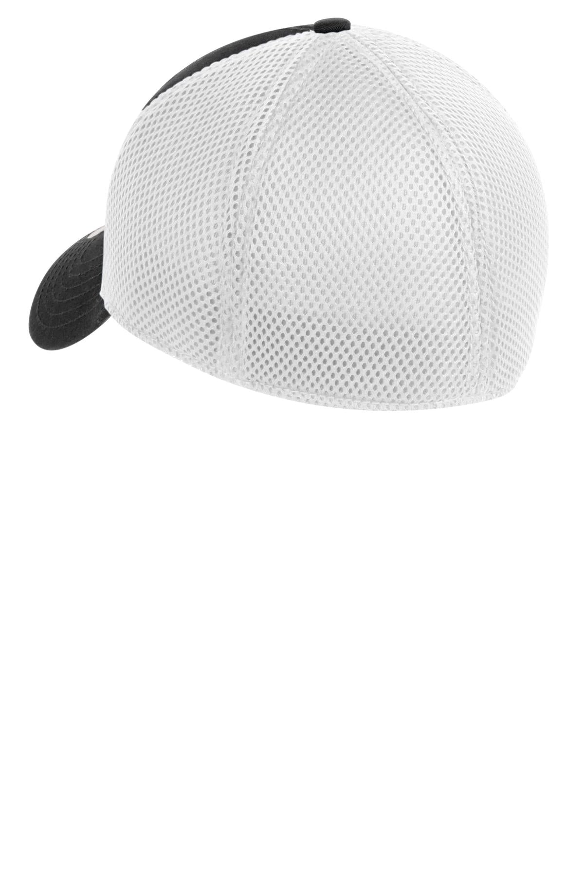 Ashwaubenon High School Football (Boys) - Black/ White New Era - Stretch Mesh Cap. NE1020 (back)