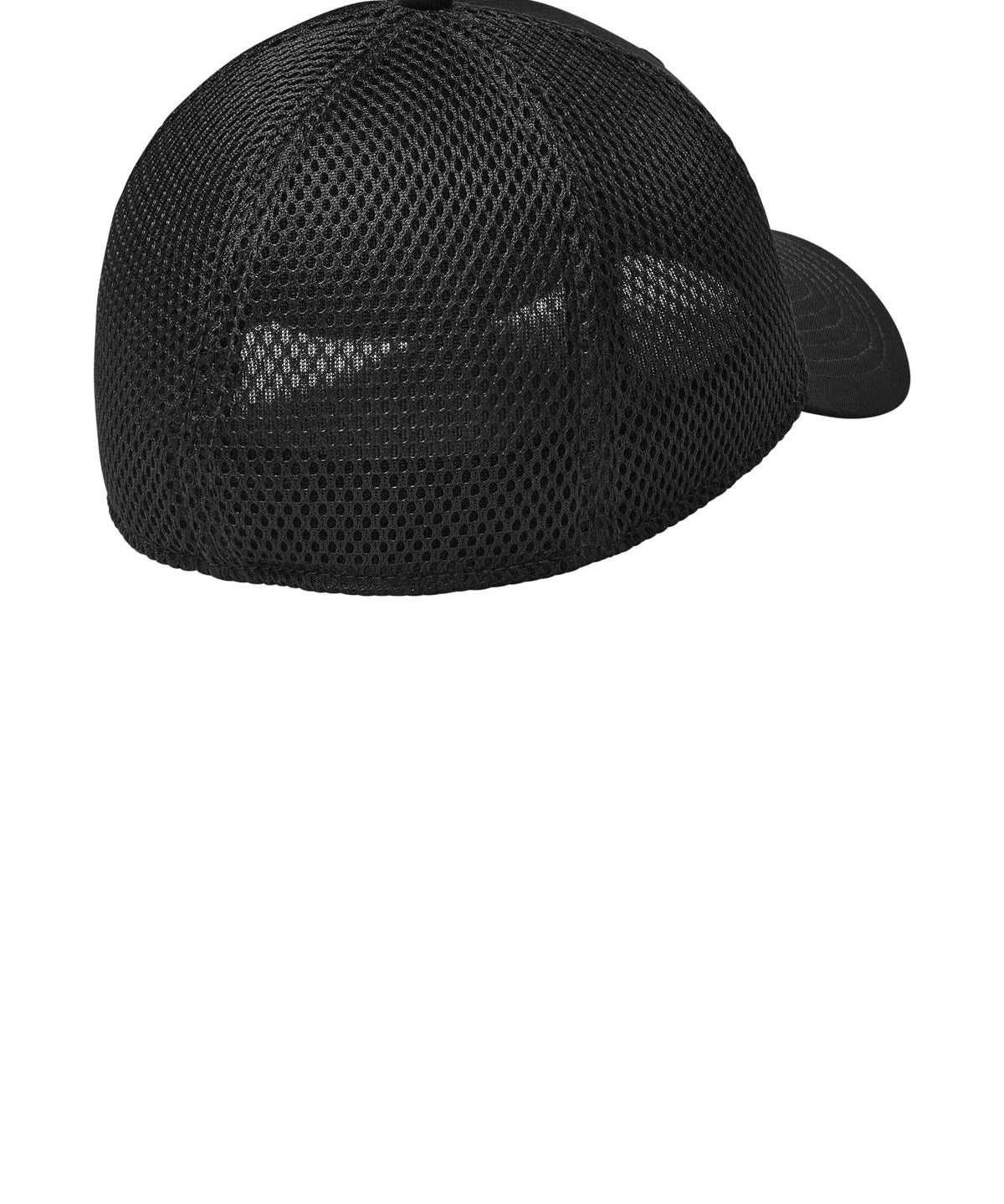 Ashwaubenon High School Football (Boys) - Flag Black/ Black New Era - Stretch Mesh Cap. NE1020 (back)