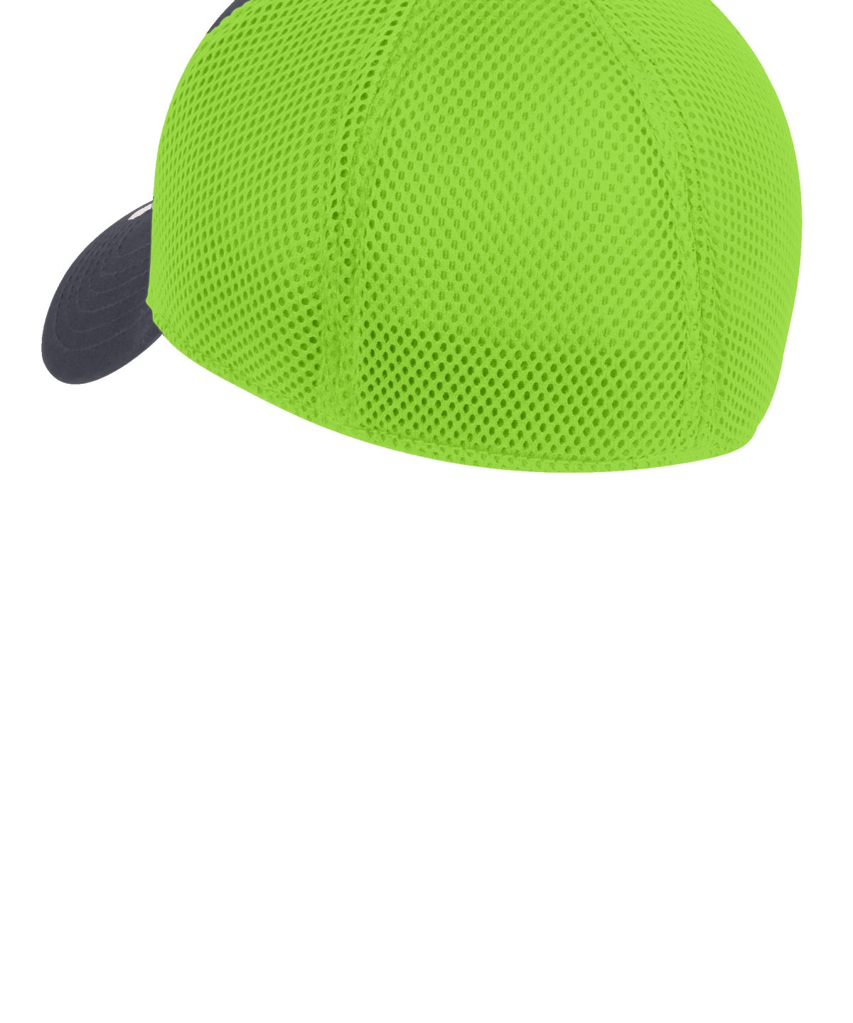 Ashwaubenon High School Football (Boys) - Graphite/ Cyber Green New Era - Stretch Mesh Cap. NE1020 (back)