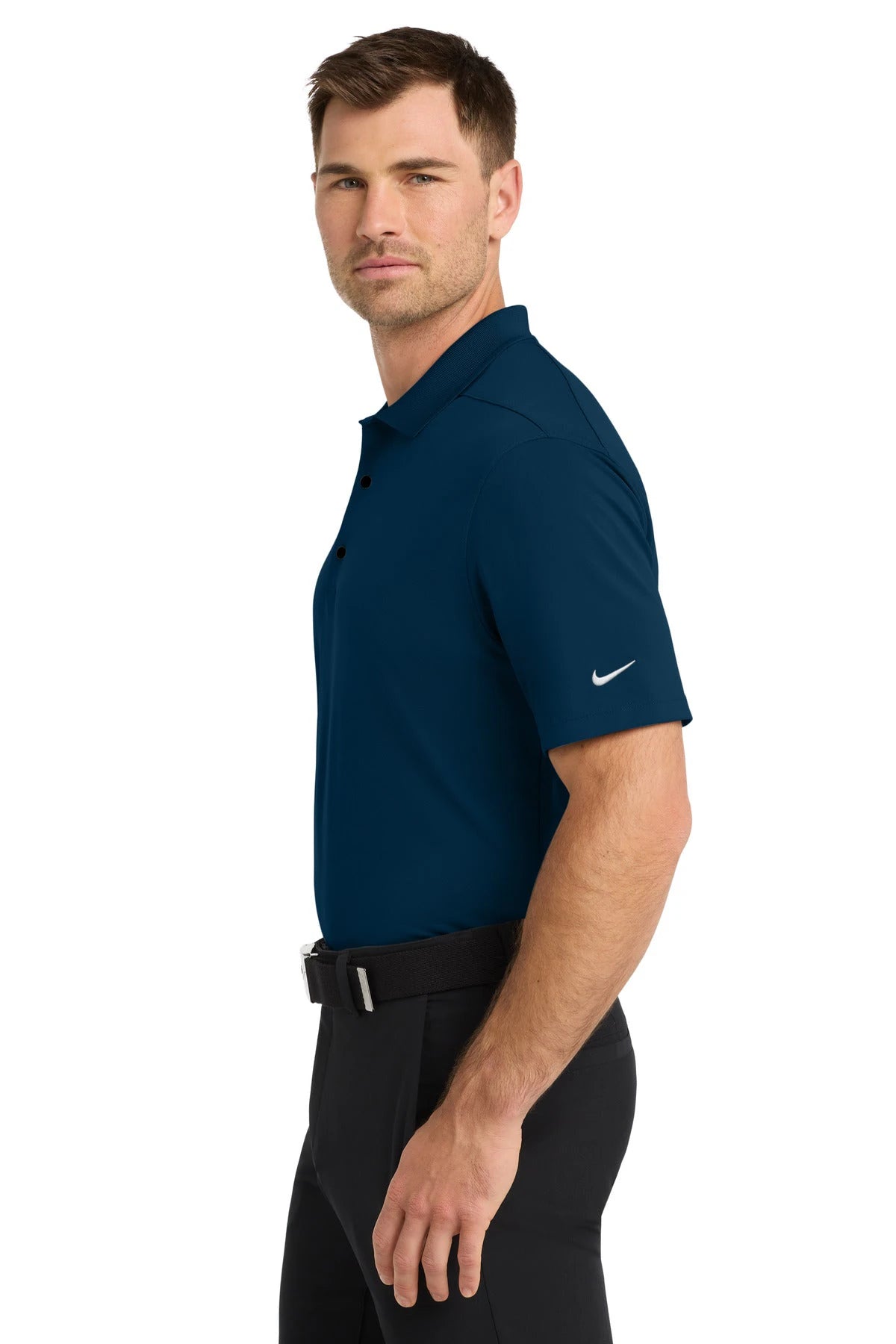Notre Dame High School Team Store - Navy Polo - Left Chest (side)