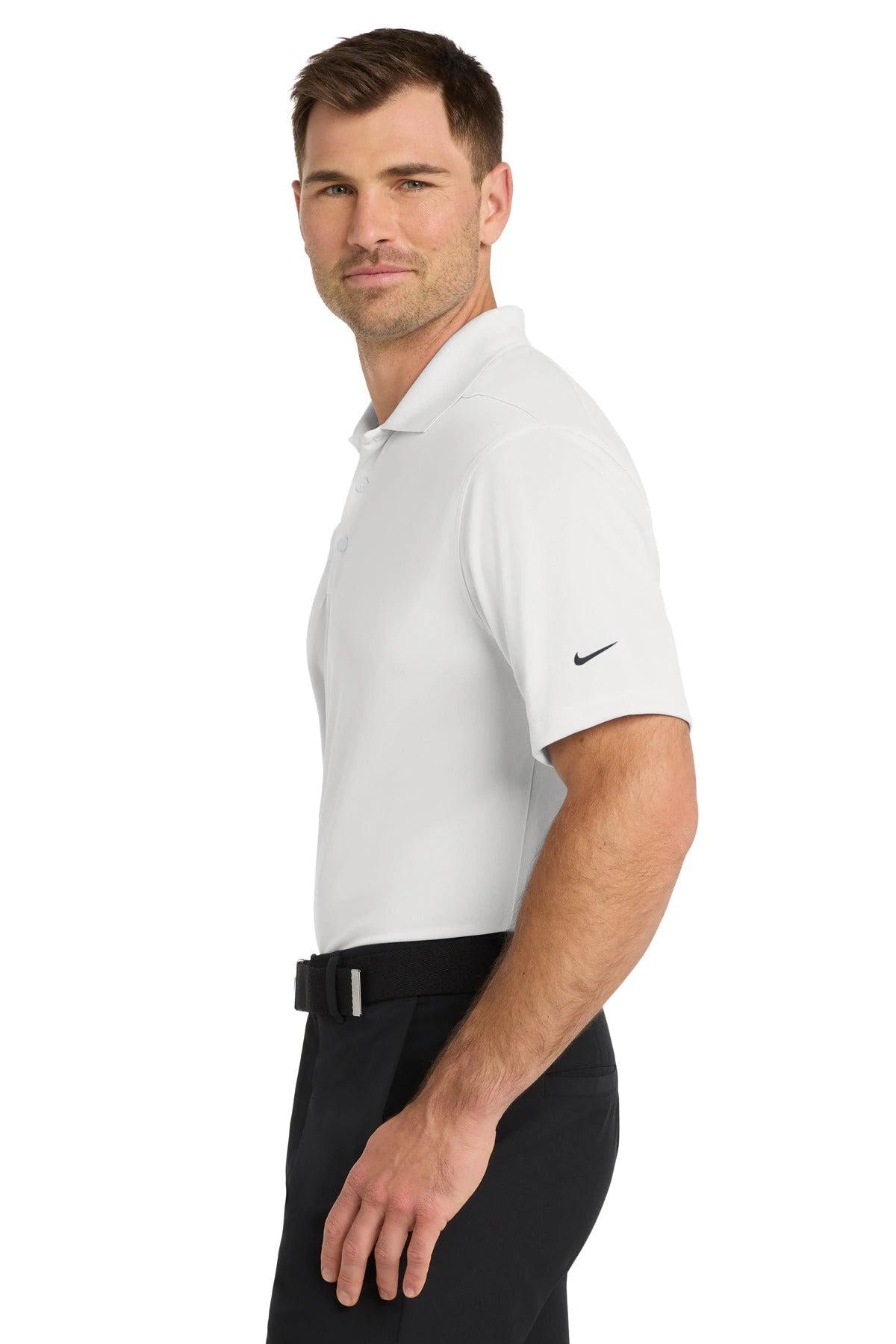 Notre Dame High School Team Store - White Polo - Left Chest (side)
