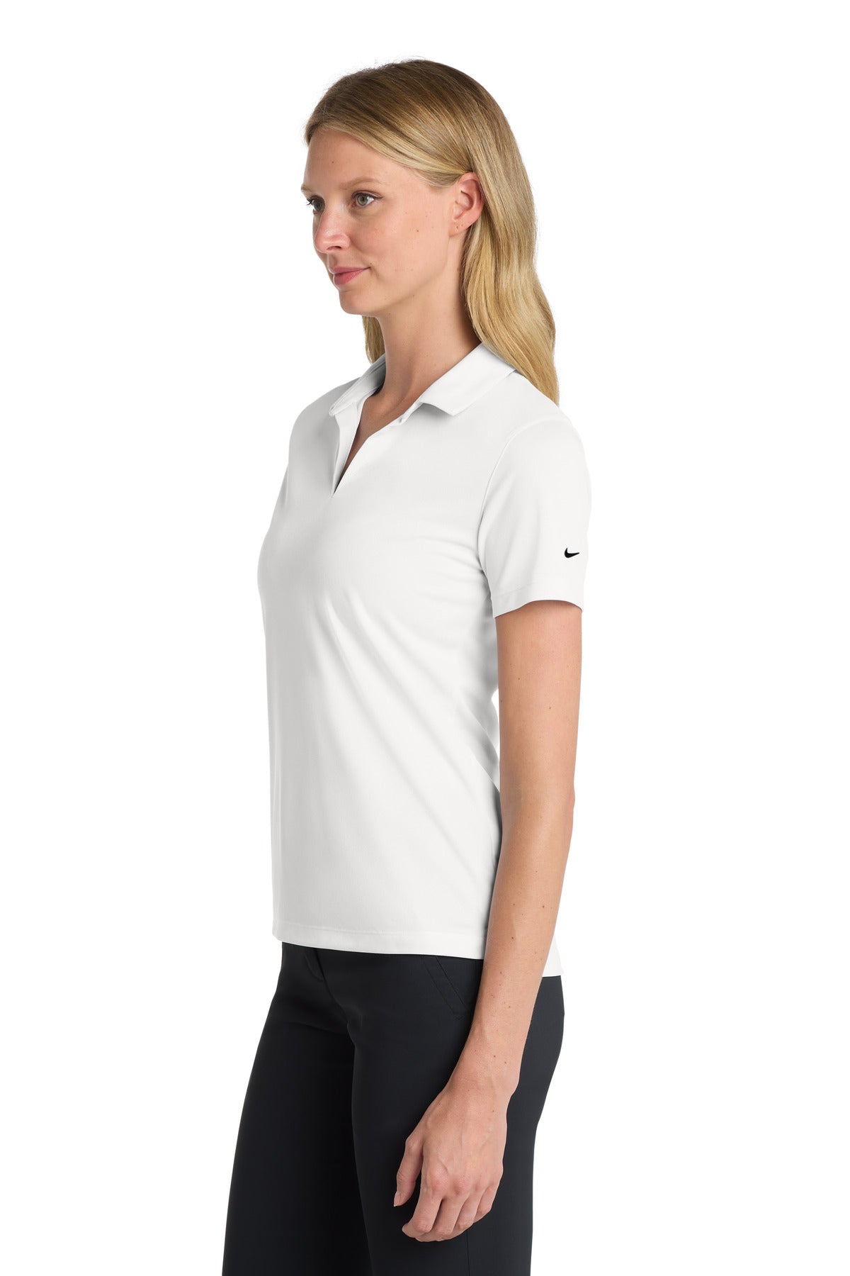 Notre Dame High School Team Store - White Polo - Left Chest (side)