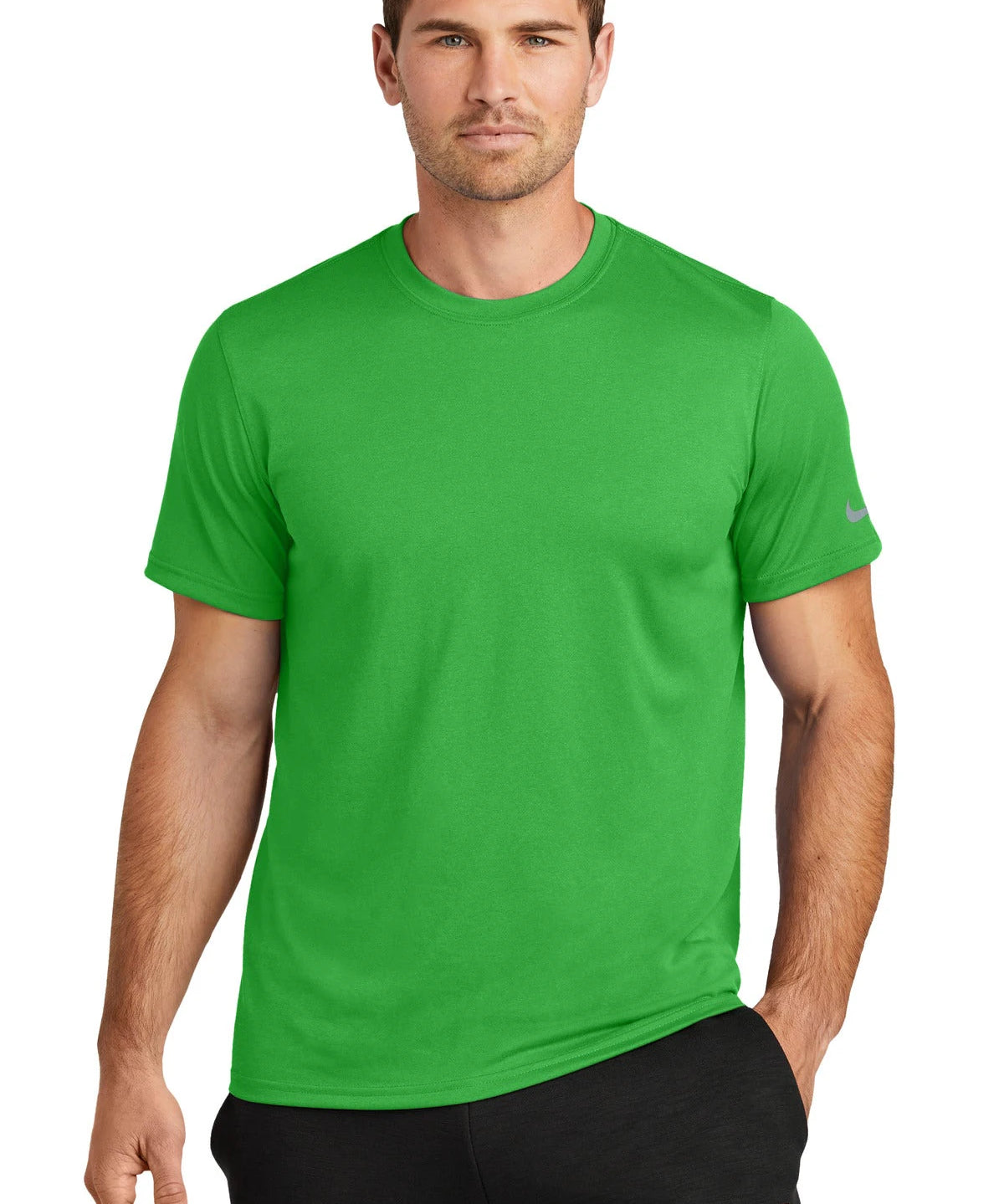 Ashwaubenon High School Football - Apple Green Nike Swoosh Sleeve rLegend Tee NKDX8730