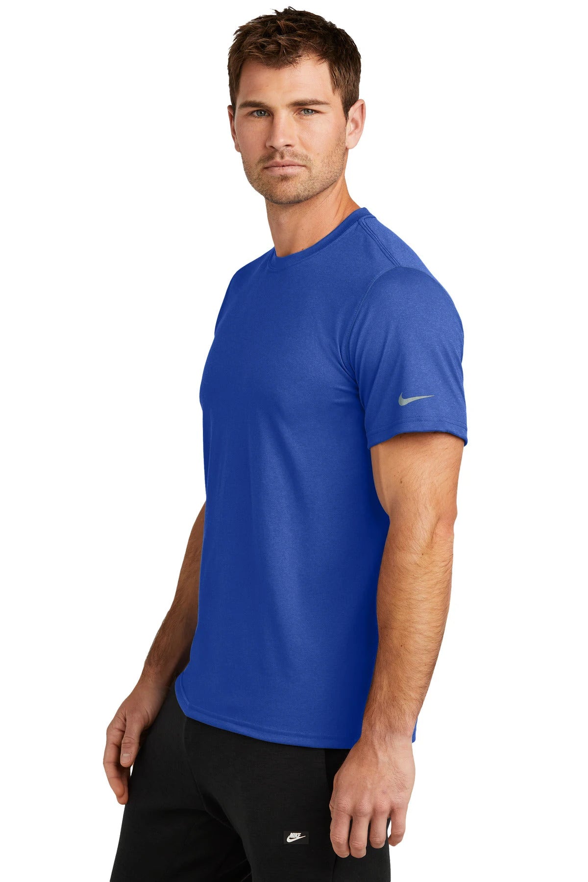Notre Dame High School Team Store - Game Royal Nike Swoosh Sleeve rLegend Tee NKDX8730 (side)