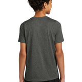 Notre Dame High School Team Store - Dark Smoke Heather Nike Youth Swoosh Sleeve rLegend Tee NKDX8787 (back)