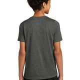 Corona Senior High School Cheer - Dark Smoke Heather Nike Youth Swoosh Sleeve rLegend Tee NKDX8787 (back)