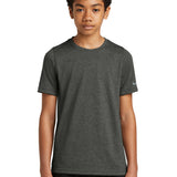 Notre Dame High School Team Store - Dark Smoke Heather Nike Youth Swoosh Sleeve rLegend Tee NKDX8787 (model)