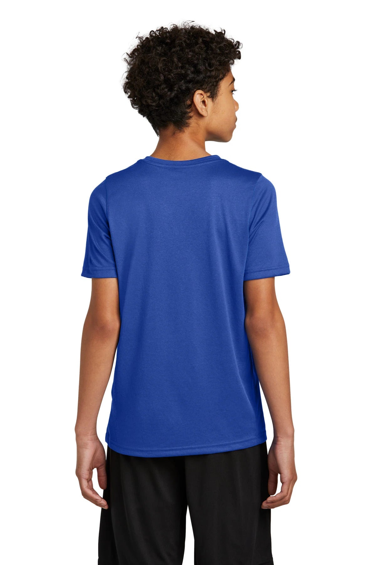 Notre Dame High School Team Store - Game Royal Nike Youth Swoosh Sleeve rLegend Tee NKDX8787 (back)