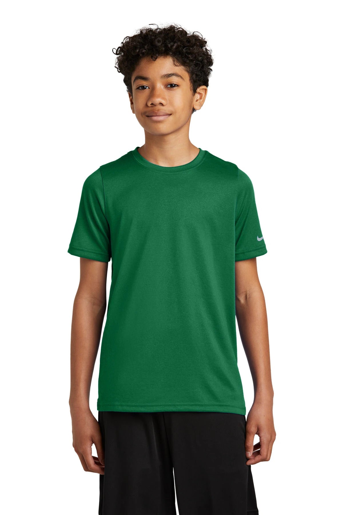 Ashwaubenon High School Football (Boys) - Gorge Green Nike Youth Swoosh Sleeve rLegend Tee NKDX8787 (model)