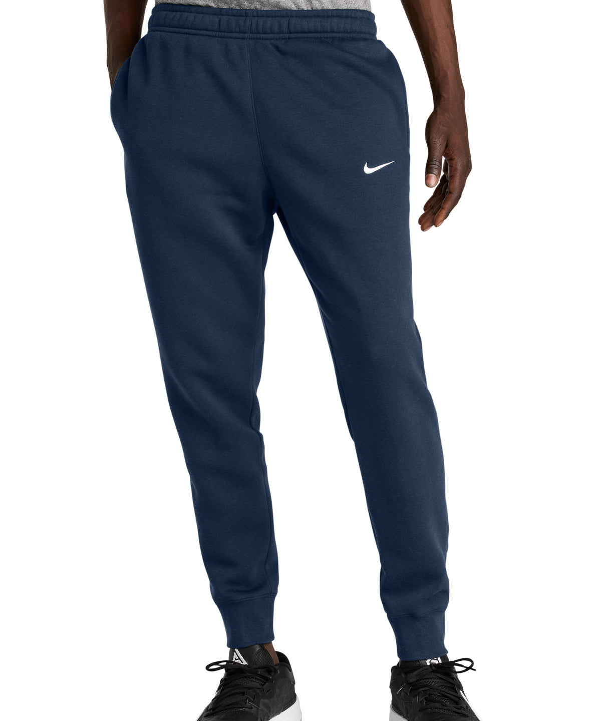 Ashwaubenon High School Football (Boys) - Midnight Navy Nike Club Fleece Jogger NKHM8045 (model)