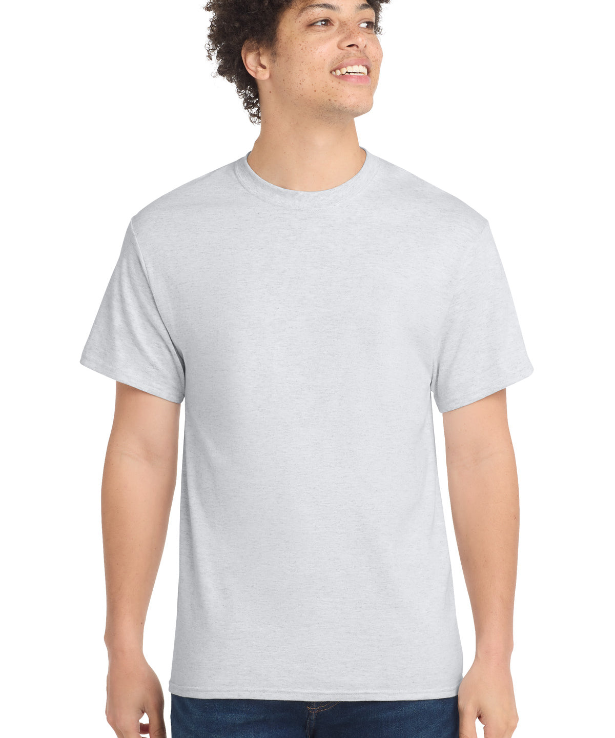 Ashwaubenon High School Football (Boys) - Ash Port & Co Core Cotton Tee. PC54 (model)