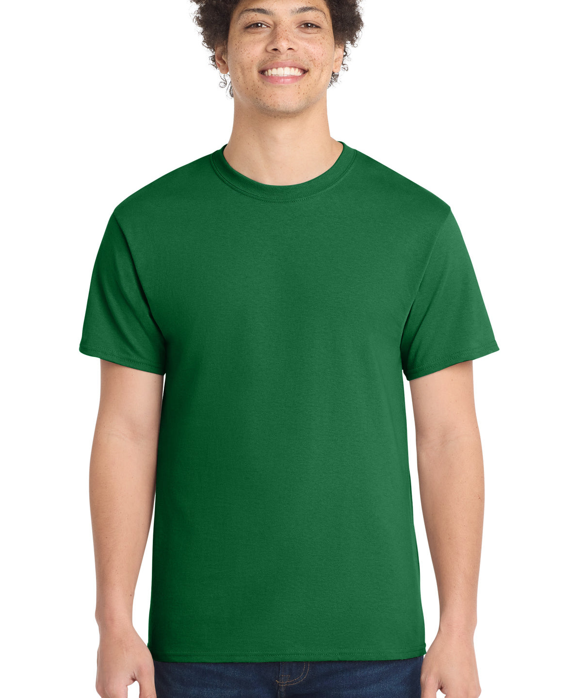 Ashwaubenon High School Football (Boys) - Athletic Kelly Port & Co Core Cotton Tee. PC54 (model)