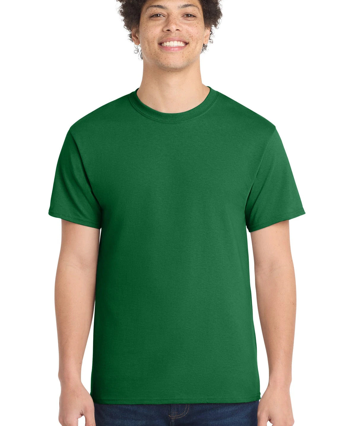 Ashwaubenon High School Football (Boys) - Athletic Kelly Port & Co Core Cotton Tee. PC54 (model)
