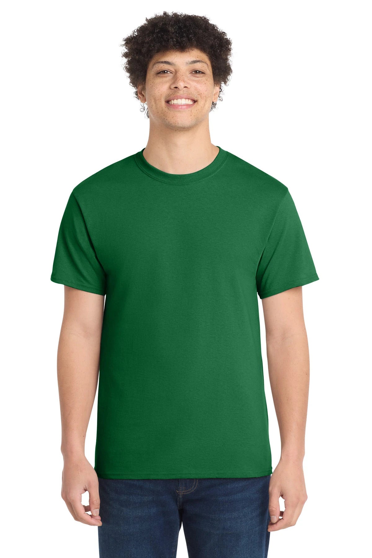 Ashwaubenon High School Football (Boys) - Athletic Kelly Port & Co Core Cotton Tee. PC54 (model)