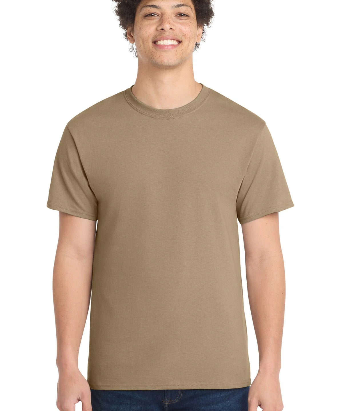 Ashwaubenon High School Football (Boys) - Sand Port & Co Core Cotton Tee. PC54 (model)