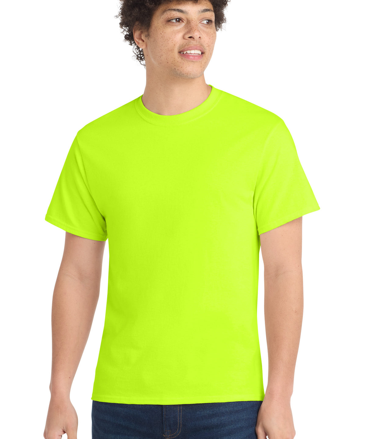Ashwaubenon High School Football (Boys) - S. Green Port & Co Core Cotton Tee. PC54 (model)