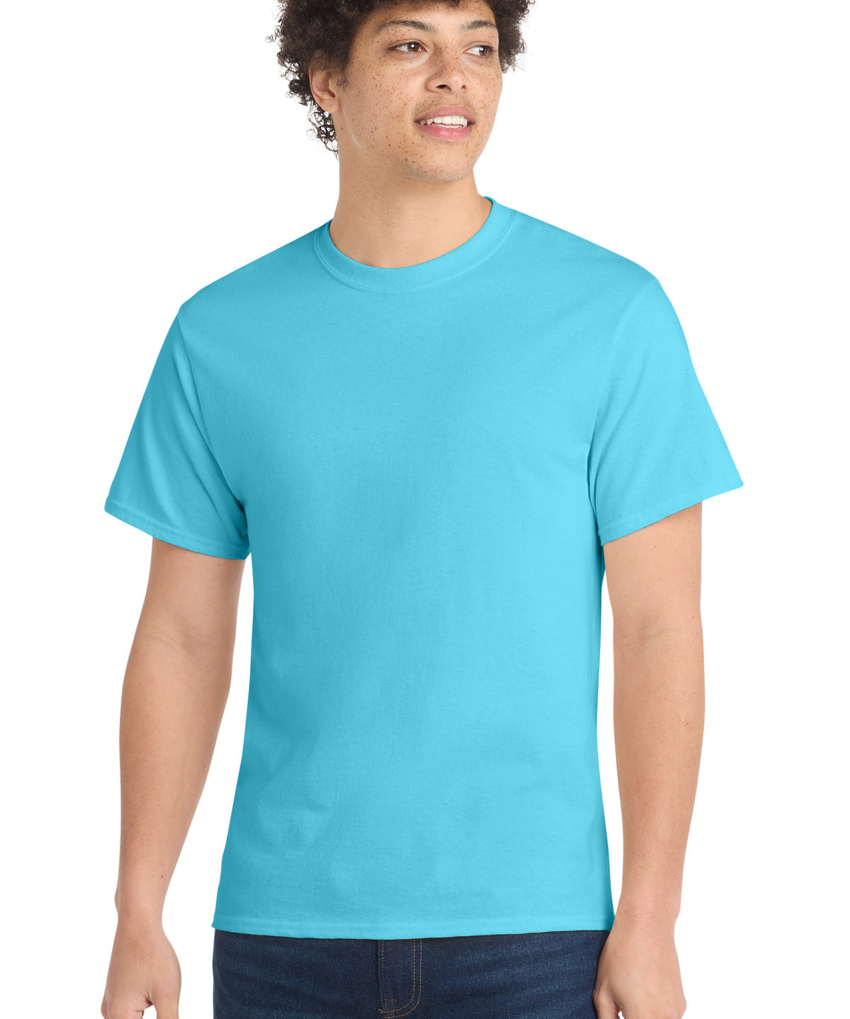 Ashwaubenon High School Football (Boys) - Tidal Wave Port & Co Core Cotton Tee. PC54 (model)