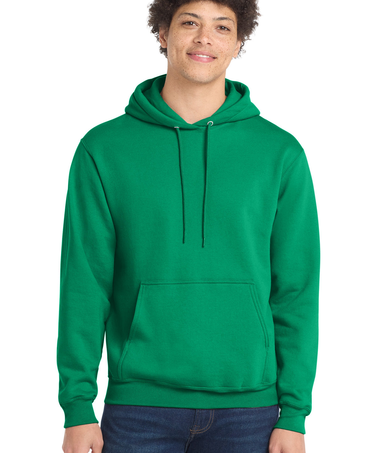 Ashwaubenon High School Football (Boys) - Kelly Port & Co Core Fleece Pullover Hooded Sweatshirt. PC78H (model)