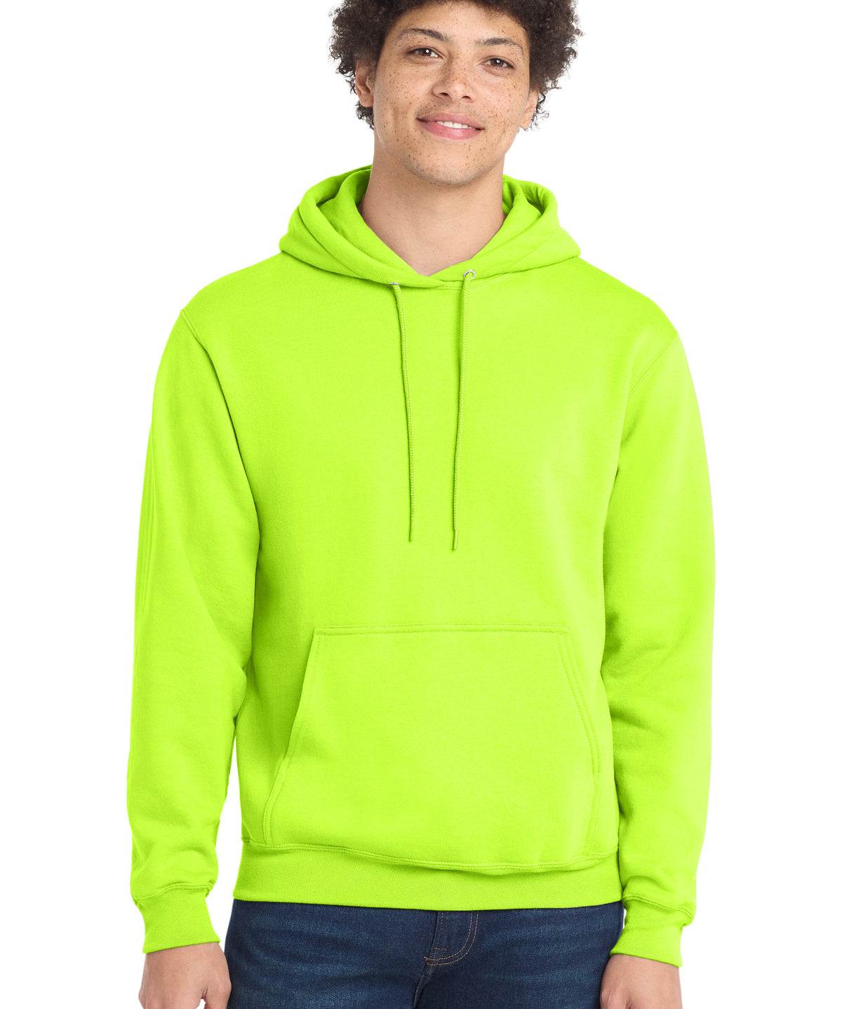 Ashwaubenon High School Football (Boys) - S. Green Port & Co Core Fleece Pullover Hooded Sweatshirt. PC78H (model)