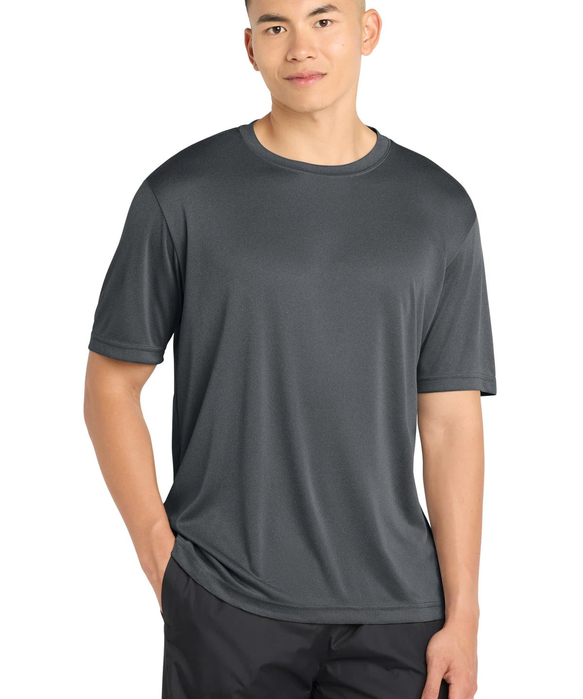 Ashwaubenon High School Football (Boys) - Iron Grey Heather Sport-Tek PosiCharge Competitor Tee. ST350 (model)