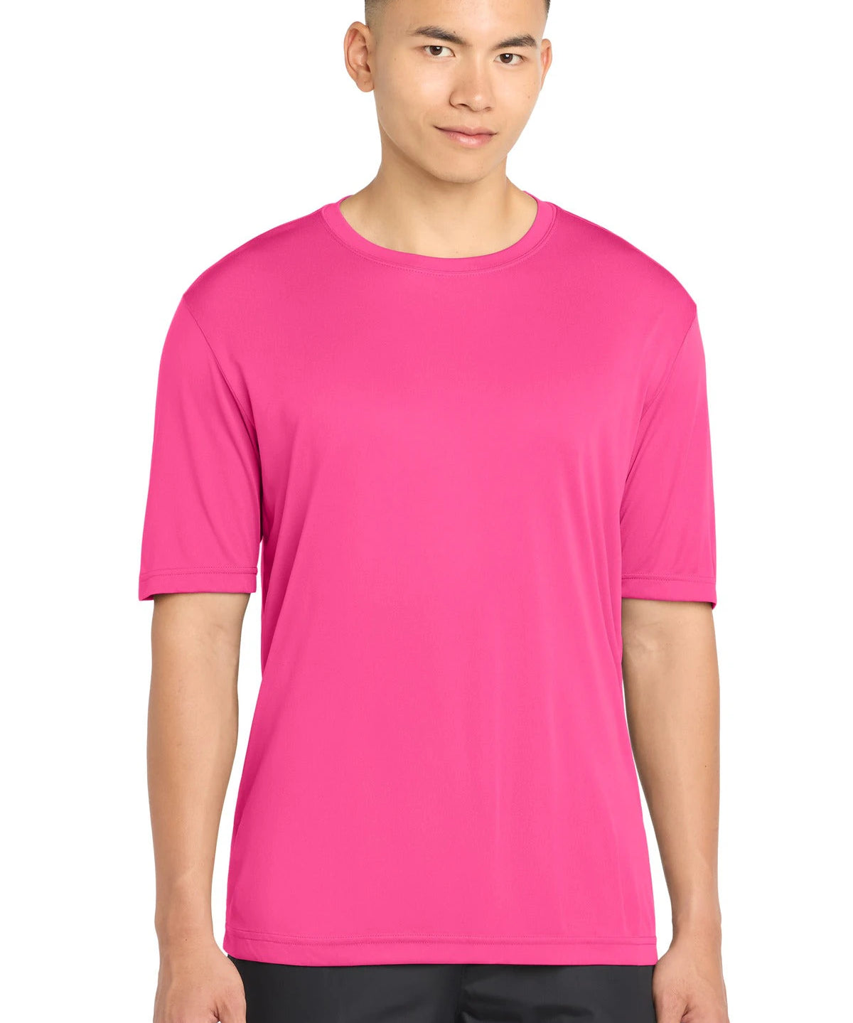 Ashwaubenon High School Football (Boys) - Neon Pink Sport-Tek PosiCharge Competitor Tee. ST350 (model)