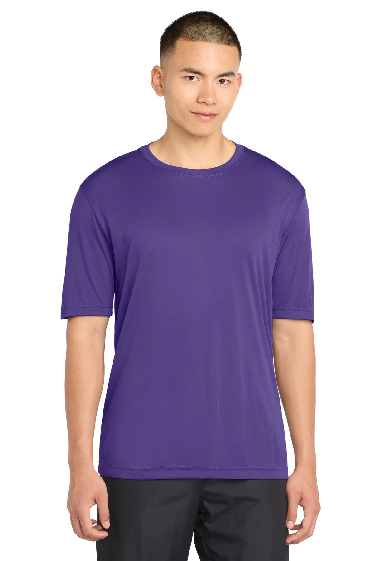 Ashwaubenon High School Football (Boys) - Purple Sport-Tek PosiCharge Competitor Tee. ST350 (model)