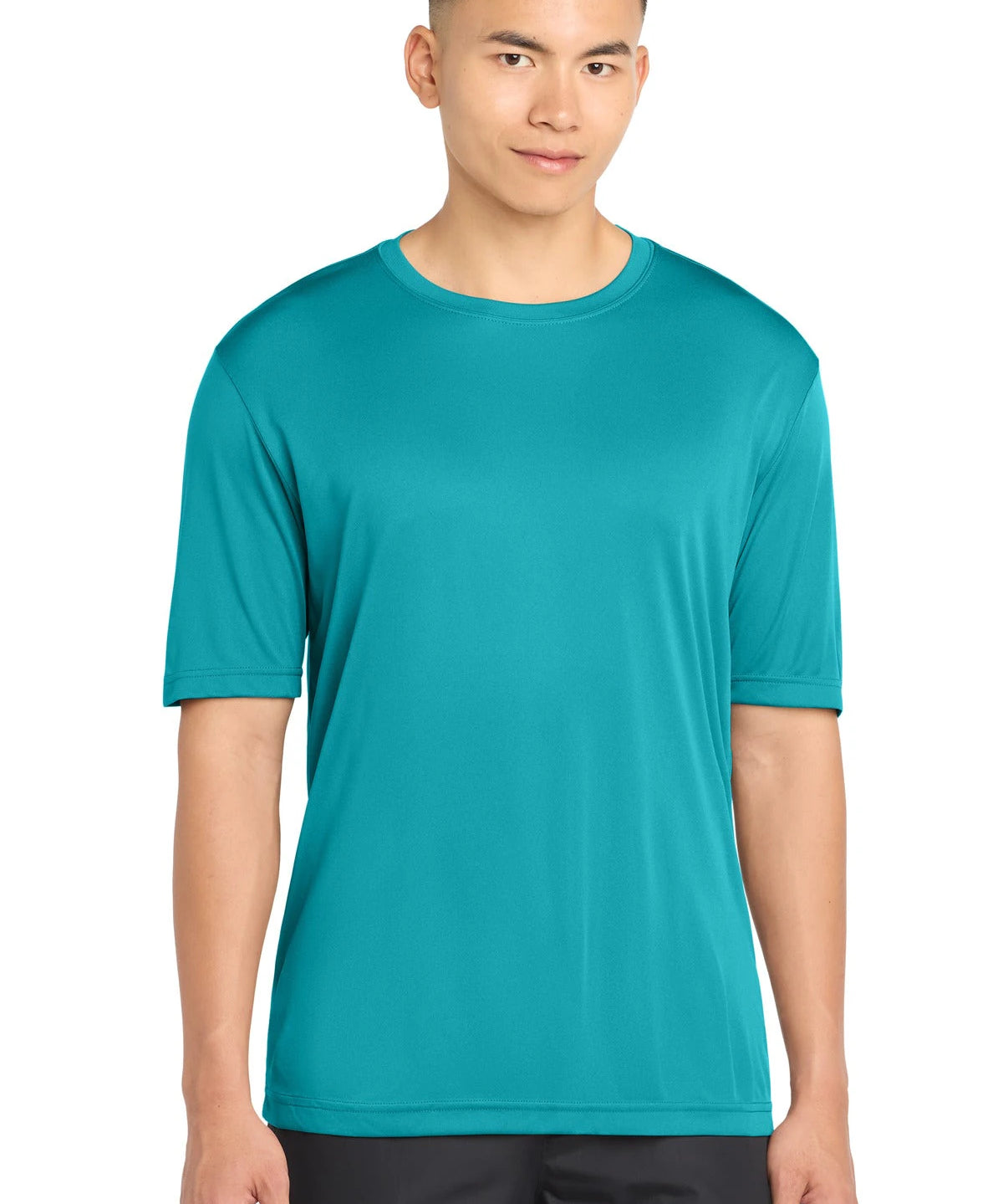 Ashwaubenon High School Football (Boys) - Tropic Blue Sport-Tek PosiCharge Competitor Tee. ST350 (model)