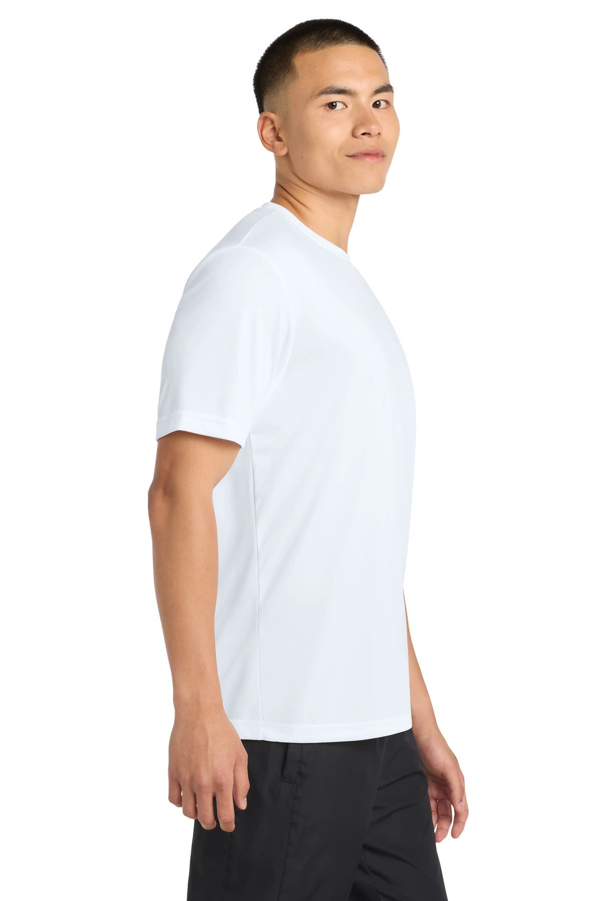 Notre Dame High School Team Store - White Sport-Tek PosiCharge Competitor Tee. ST350 (side)
