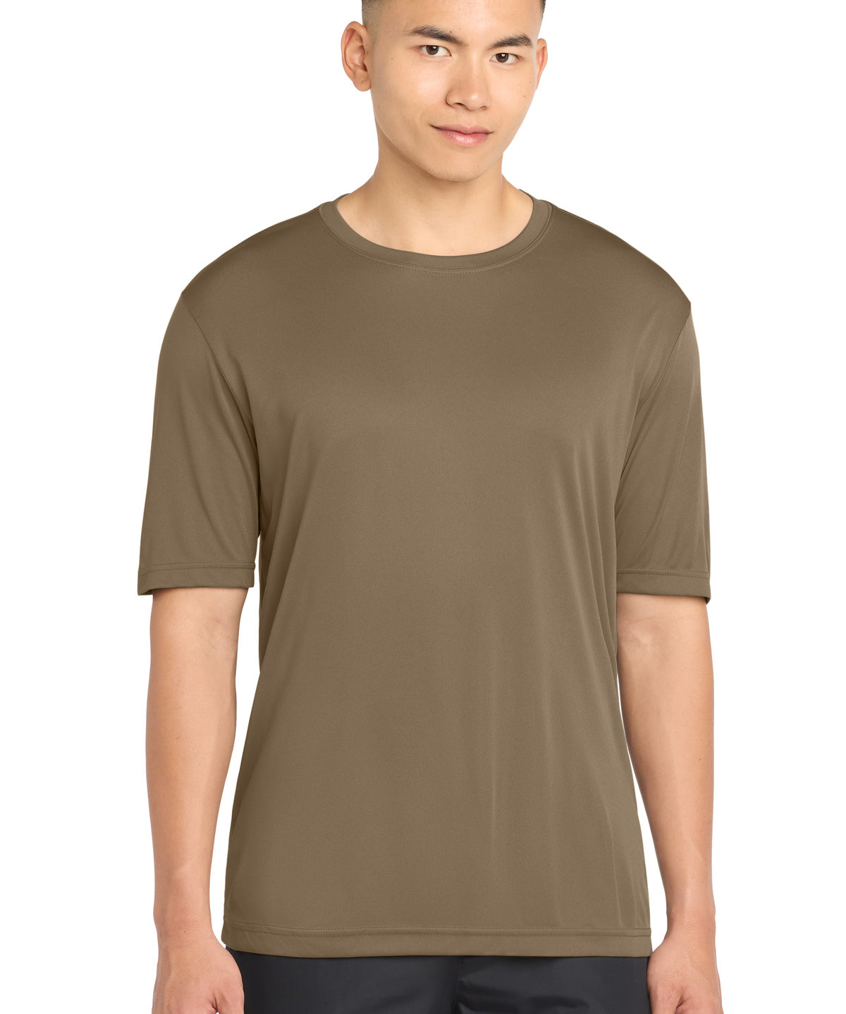 Ashwaubenon High School Football (Boys) - Woodland Brown Sport-Tek PosiCharge Competitor Tee. ST350 (model)
