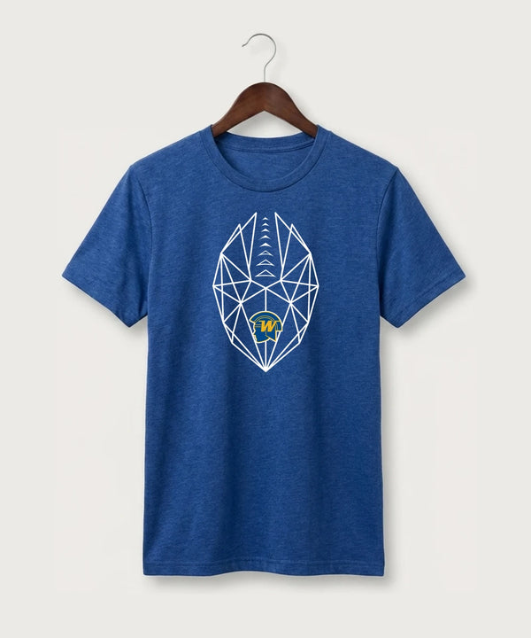 Wayzata High School Football (Boys) - True Royal Heather Sport-Tek PosiCharge Competitor Tee. ST350