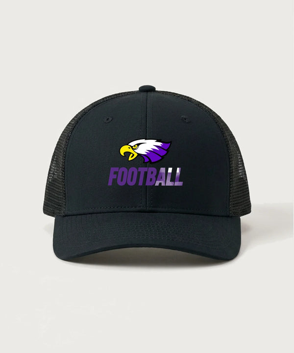 Red Wing High School Football - Black/ Black Sport-Tek Club Trucker Cap STC46