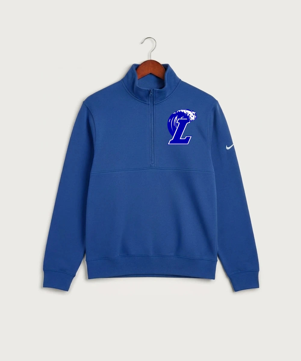 Lakeview High School Football (Boys) - Game Royal Nike Club Fleece Sleeve Swoosh 1/2-Zip NKDX6718