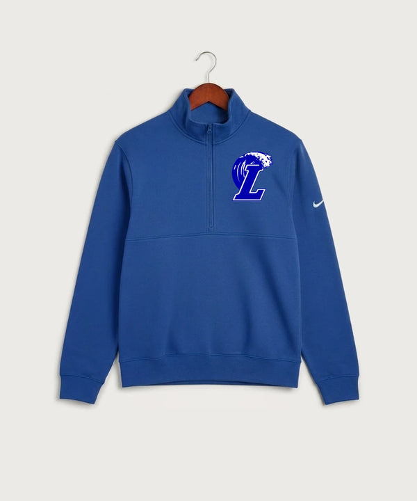 Lakeview High School Football (Boys) - Game Royal Nike Club Fleece Sleeve Swoosh 1/2-Zip NKDX6718